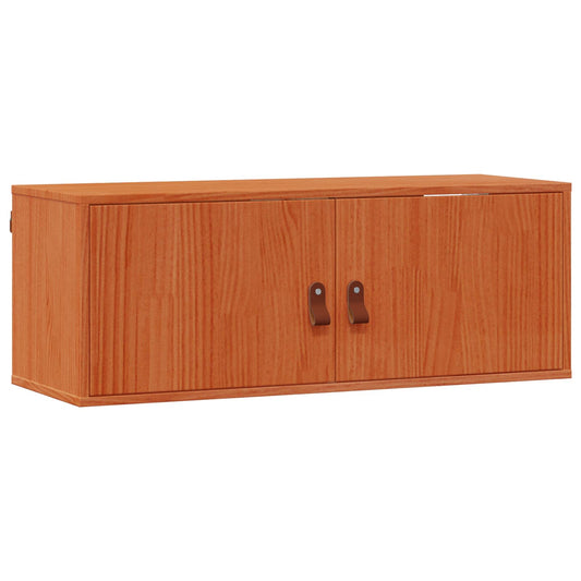 vidaXL Ντουλάπα Τοίχου με ράφι 2 pcs Κερωτό καφέ 80 x 30 x 30 εκ