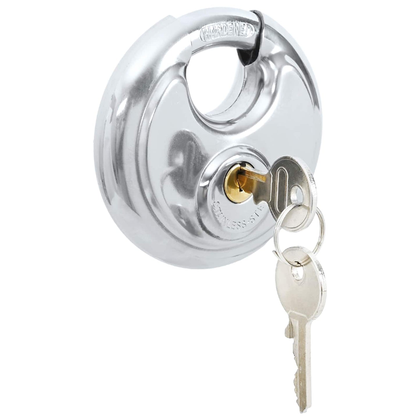 vidaXL Κλειδώματα Discus με Κλειδιά 6 pcs Ασημί 8 x 2.8 x 8 εκ