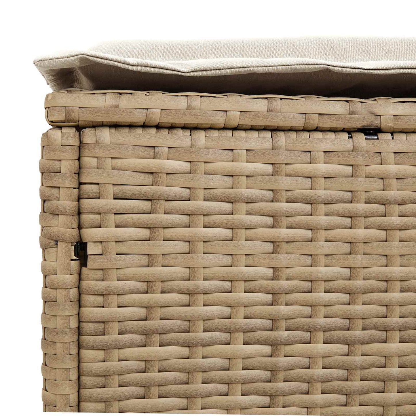 vidaXL Σκαμπό Κήπου 2 Τεμάχιο Μπεζ και Κρέμα 38 x 38 x 45 cm Ράτα PE