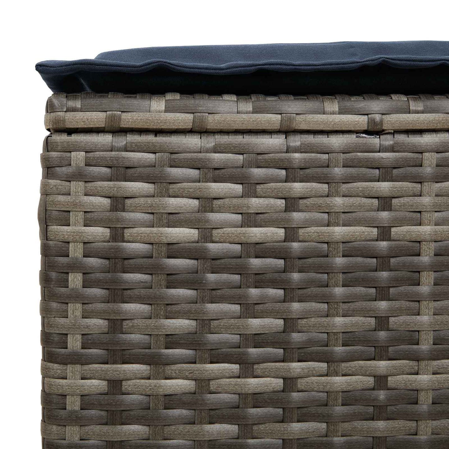 vidaXL Σκαμπό Κήπου 2 Τεμάχιο Γκρι και Navy Blue 38 x 38 x 45 cm