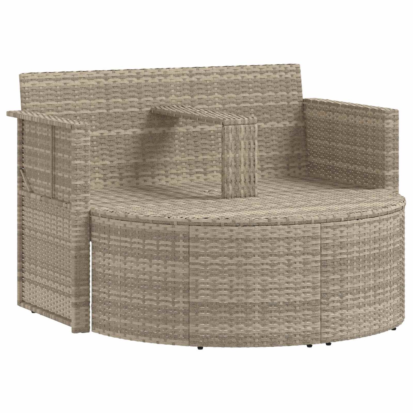 vidaXL Καναπές Κήπου με μαξιλάρι 8 pcs Ανοιχτό Γκρι και Σκούρο Γκρι