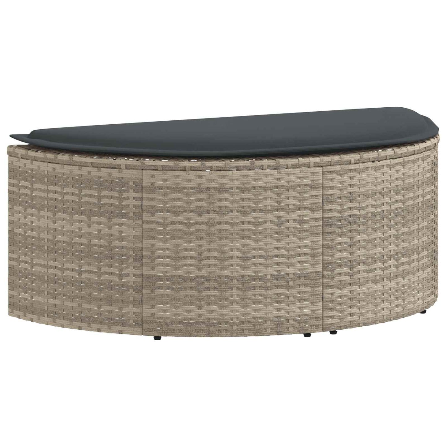 vidaXL Καναπές Κήπου με μαξιλάρι 8 pcs Ανοιχτό Γκρι και Σκούρο Γκρι
