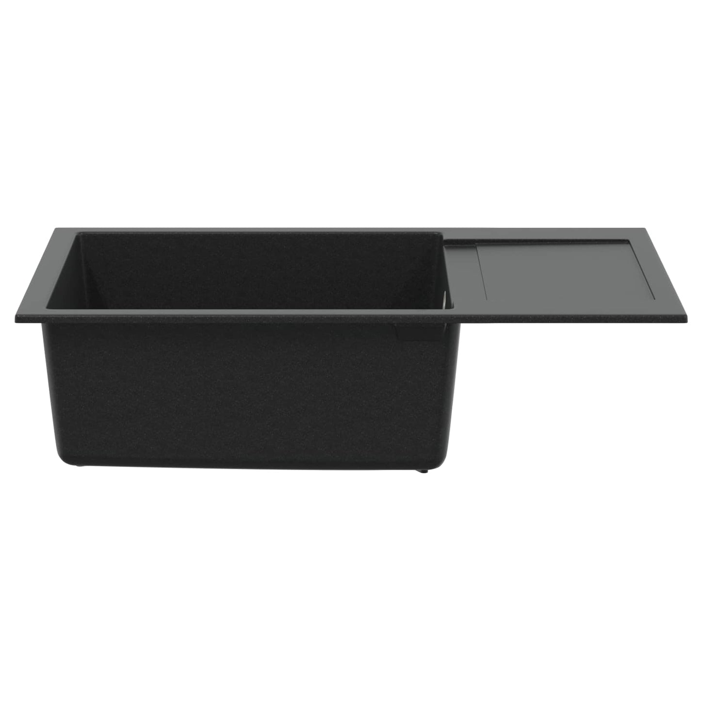 vidaXL Σιντρινο Μαύρο 780 x 500 mm 80% Χαλαζίας και 20% Ρητίνη