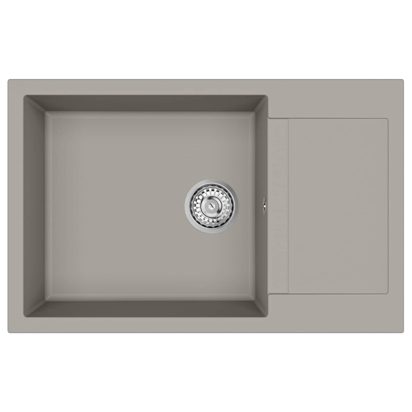 vidaXL Σιντρινο Γκρι 780 x 500 mm 80% Χαλαζίας και 20% Ρητίνη