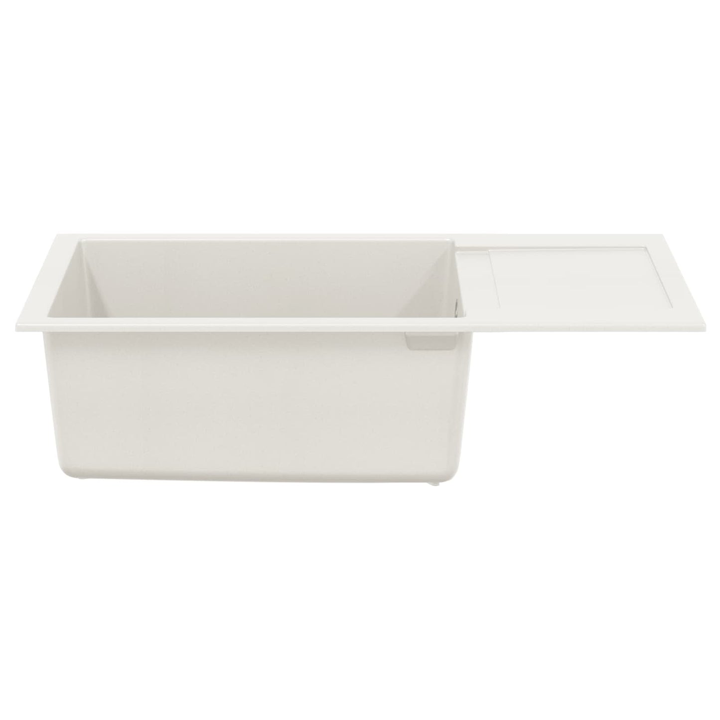 vidaXL Σιντρινο Λευκό 780 x 500 mm 80% Χαλαζίας και 20% Ρητίνη