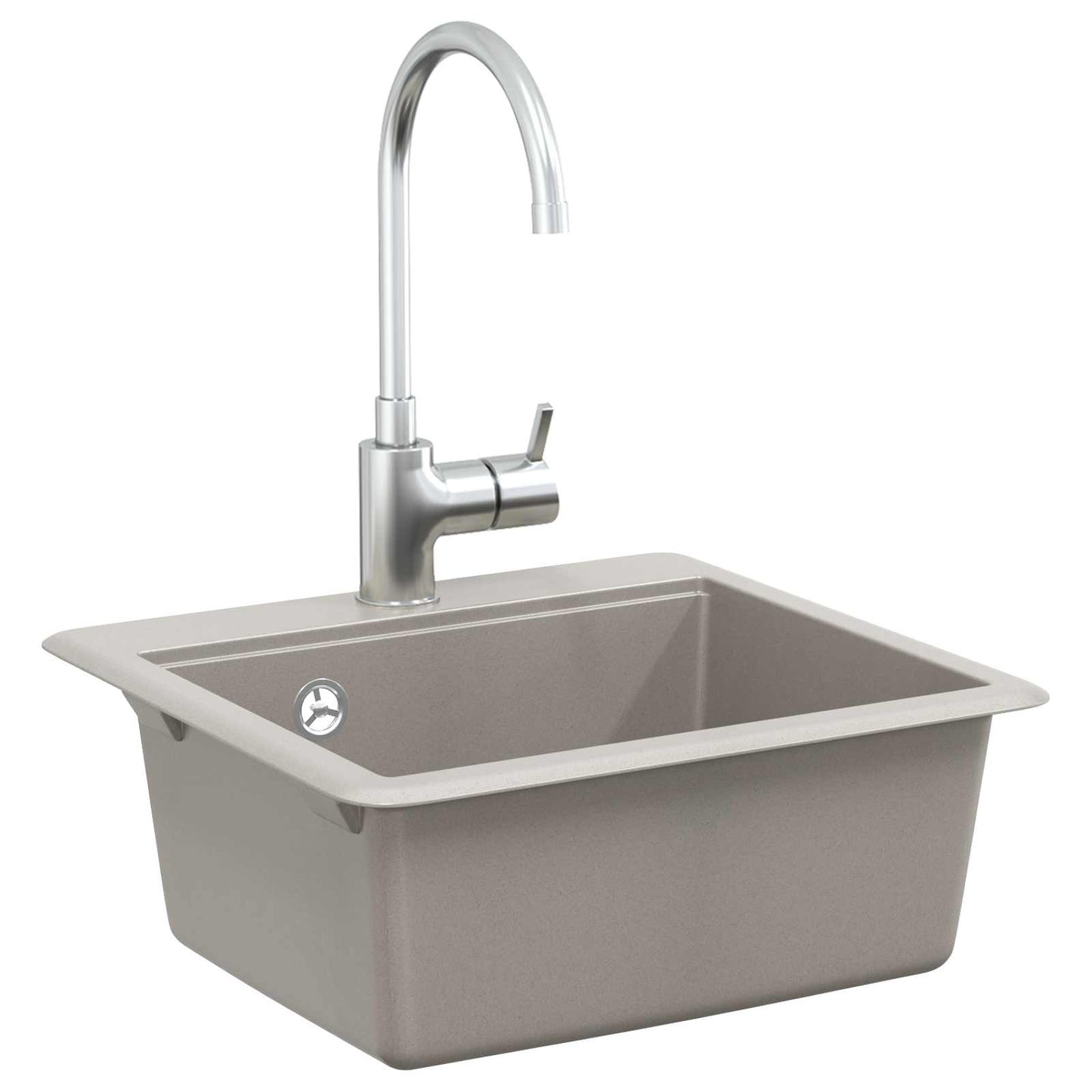 vidaXL Σιντρινο Γκρι 470 x 440 mm Γρανίτης
