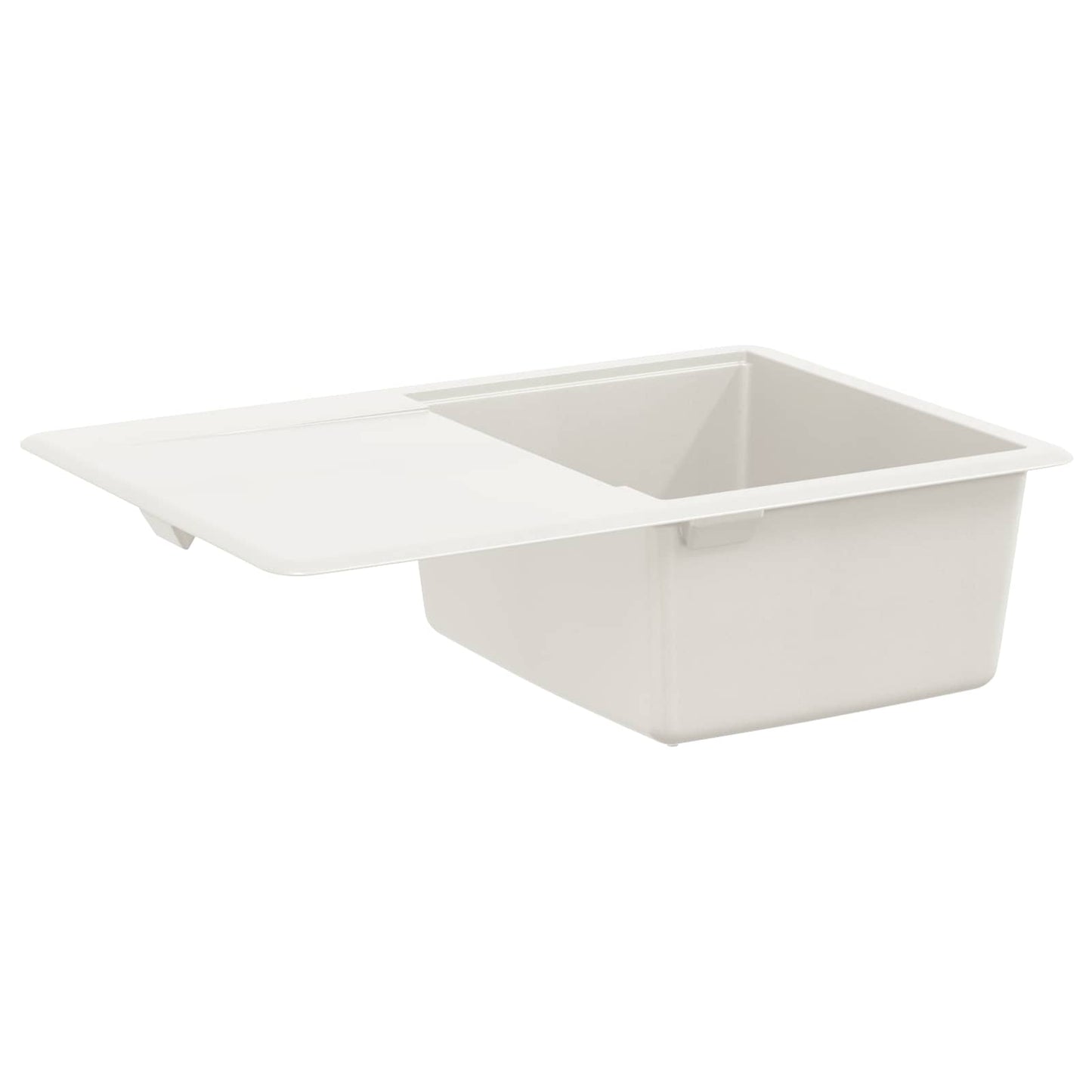 vidaXL Σιντρινο Λευκό 670 x 460 mm 80% Χαλαζίας και 20% Ρητίνη