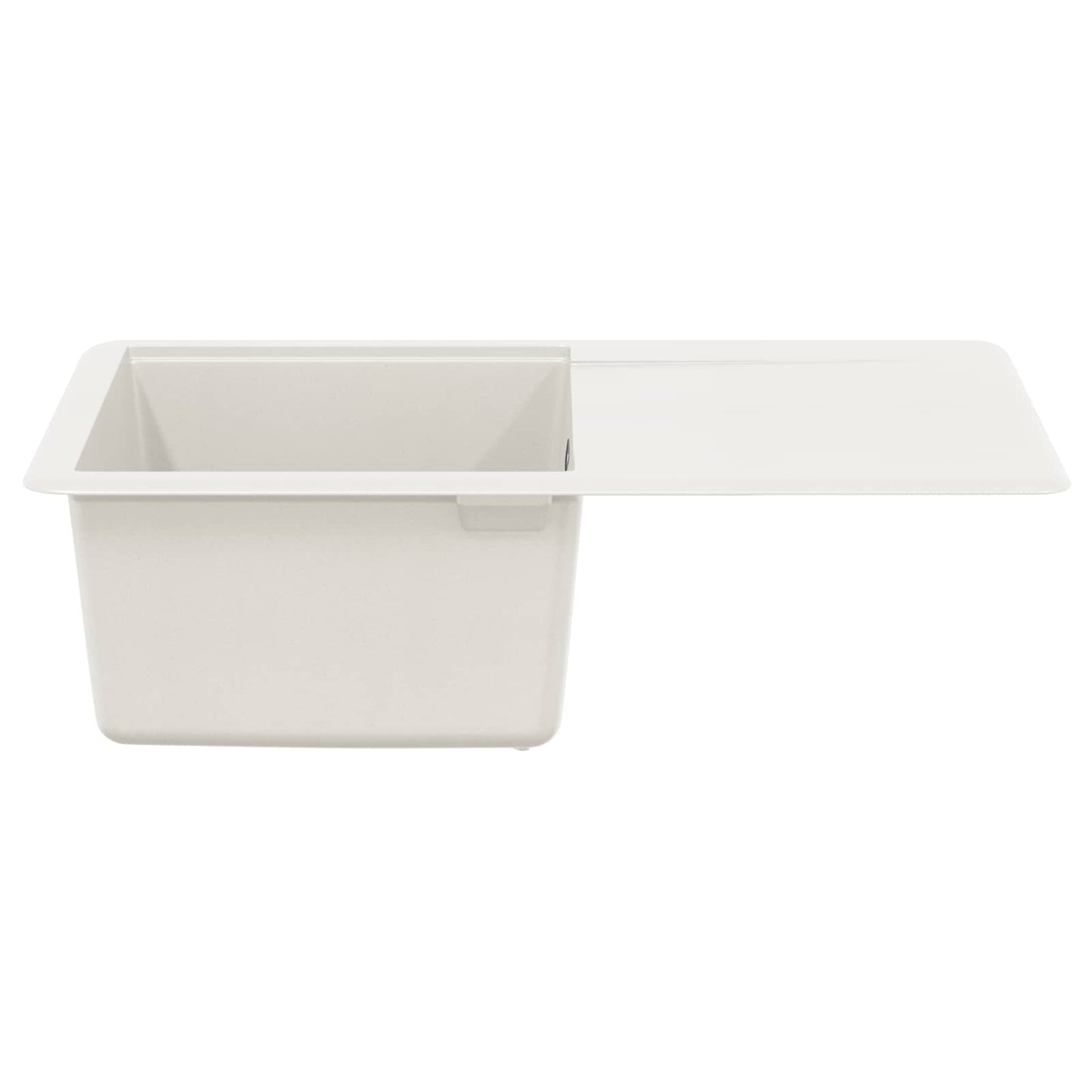 vidaXL Σιντρινο Λευκό 670 x 460 mm 80% Χαλαζίας και 20% Ρητίνη