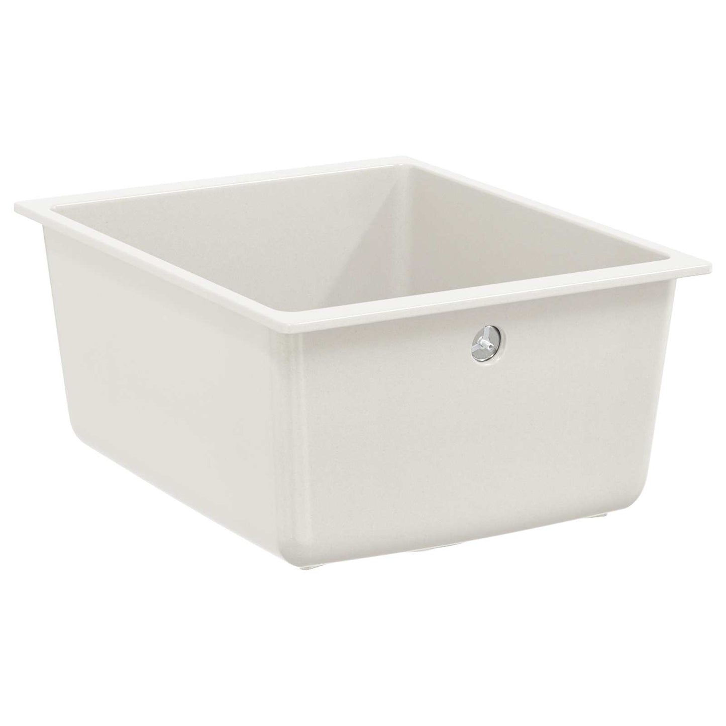 vidaXL Σιντρινο Λευκό 370 x 460 mm 80% Χαλαζίας και 20% Ρητίνη