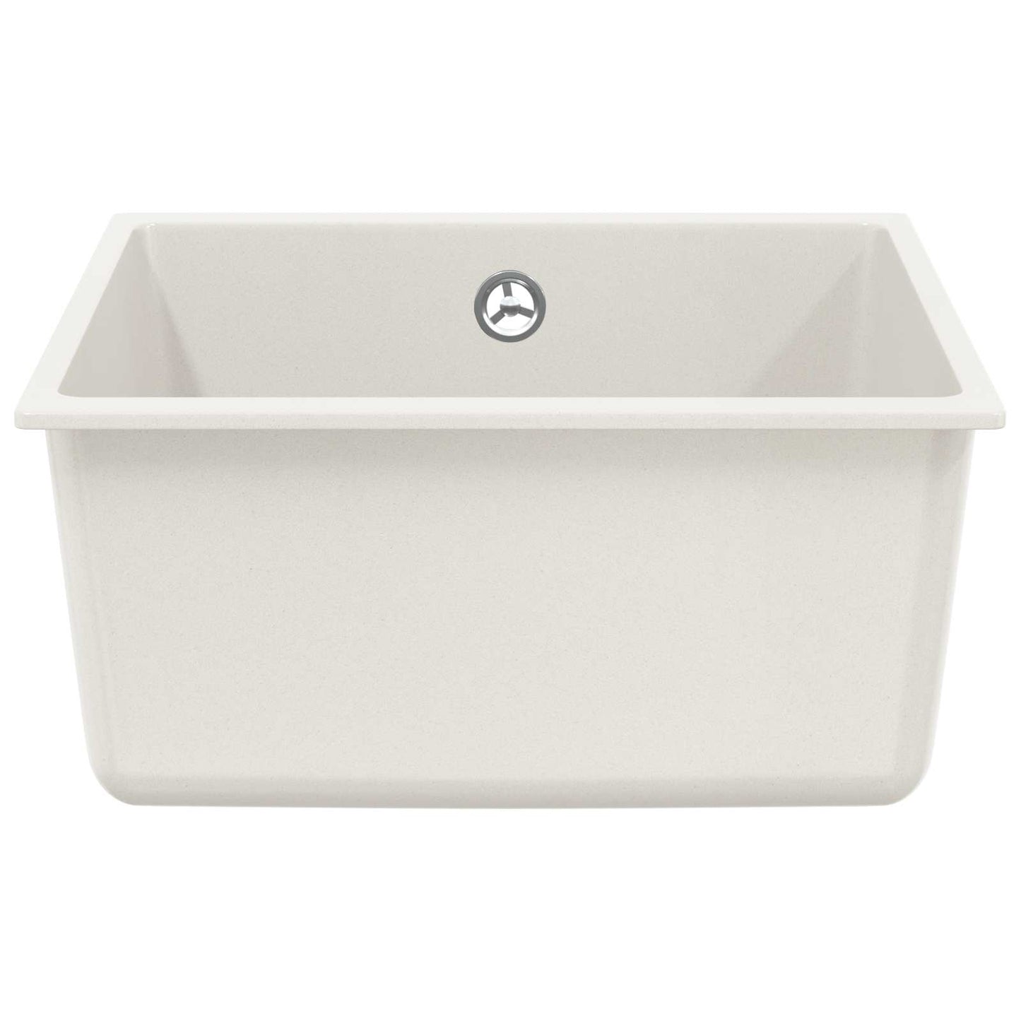 vidaXL Σιντρινο Λευκό 430 x 460 mm 80% Χαλαζίας και 20% Ρητίνη