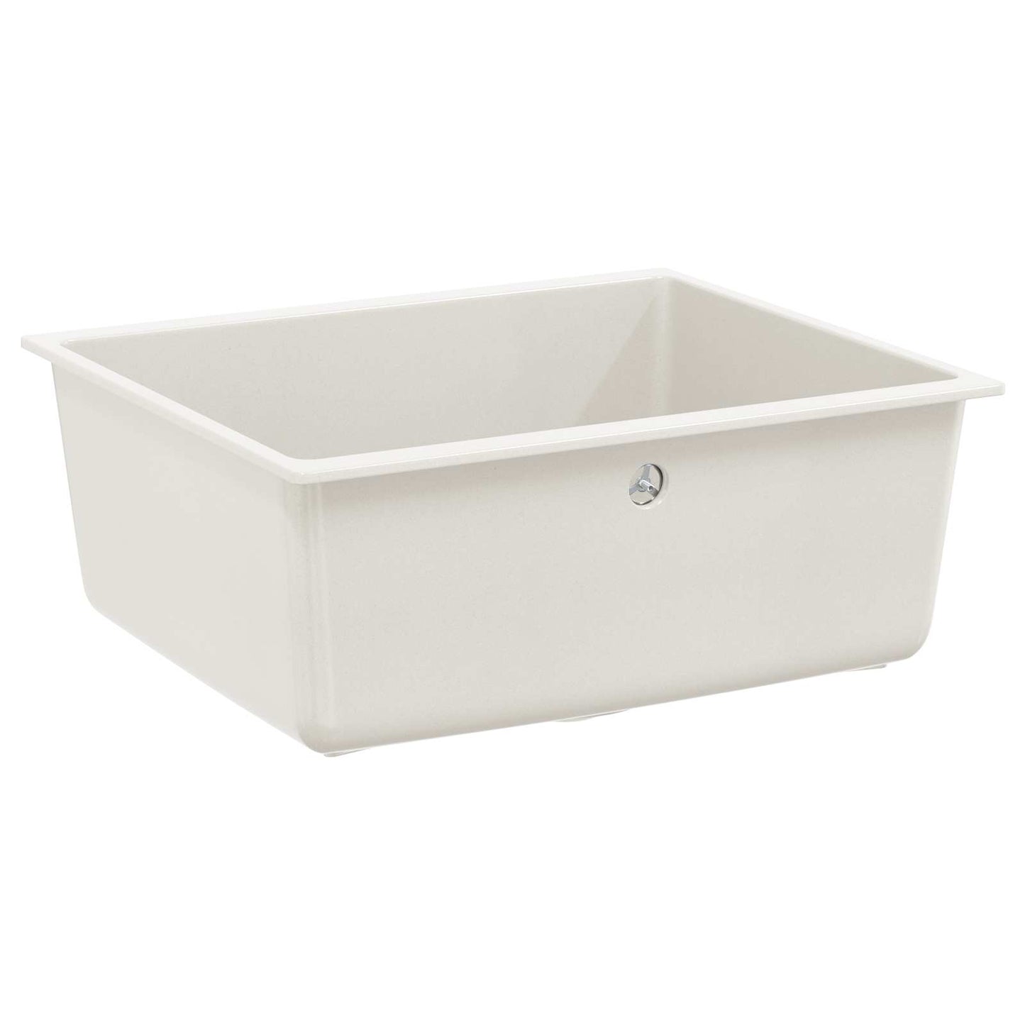 vidaXL Σιντρινο Λευκό 530 x 460 mm 80% Χαλαζίας και 20% Ρητίνη