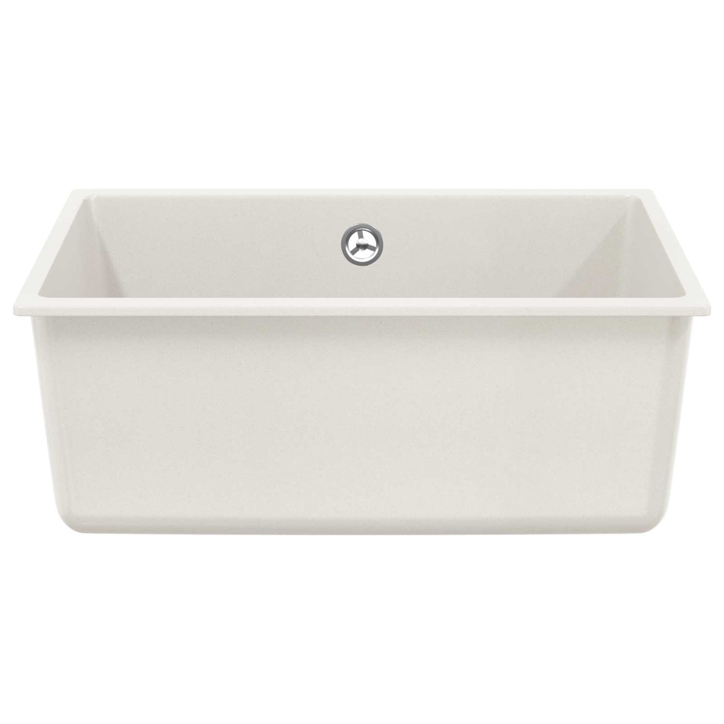 vidaXL Σιντρινο Λευκό 530 x 460 mm 80% Χαλαζίας και 20% Ρητίνη