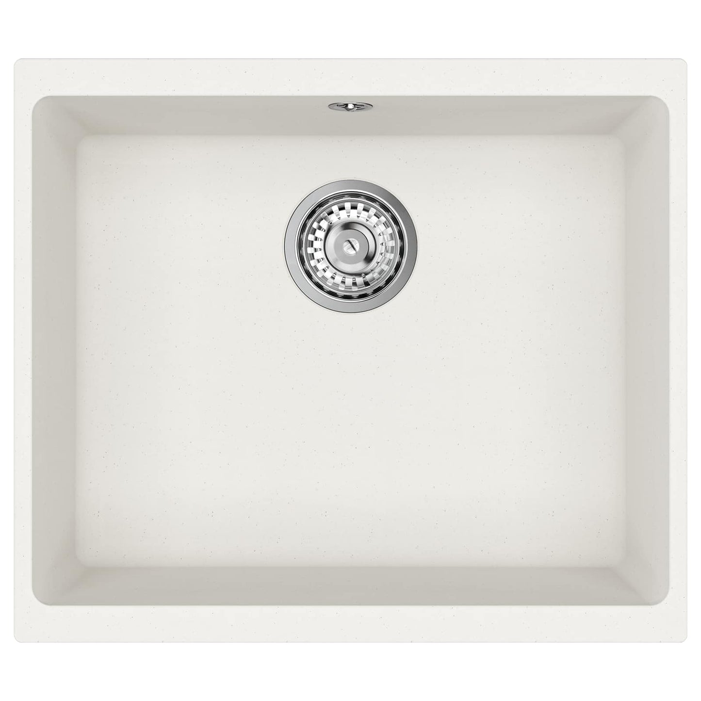 vidaXL Σιντρινο Λευκό 530 x 460 mm 80% Χαλαζίας και 20% Ρητίνη