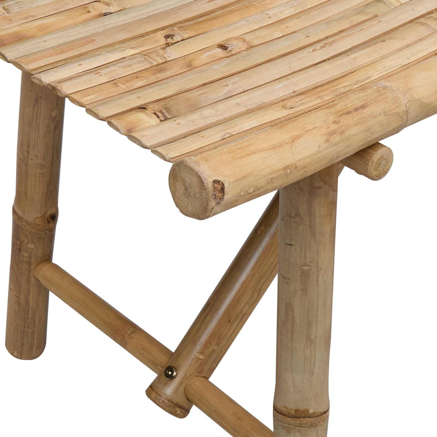 vidaXL Παγκάκι κήπου Φυσικό 110 x 45 x 50 εκ Μπαμπού