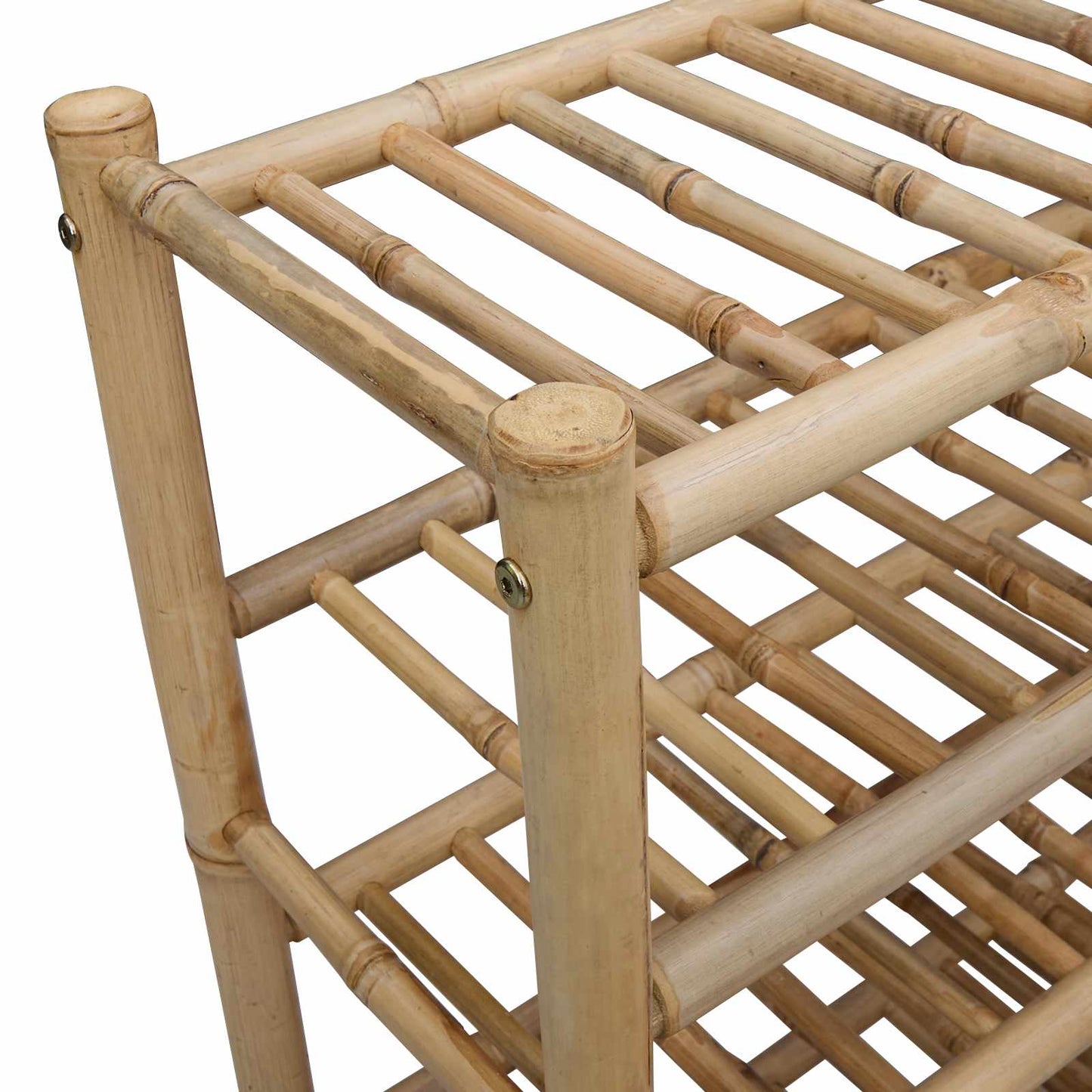 vidaXL Ράφι Παπουτσιών με ράφι Φυσικό 68 x 28 x 63 εκ Μπαμπού