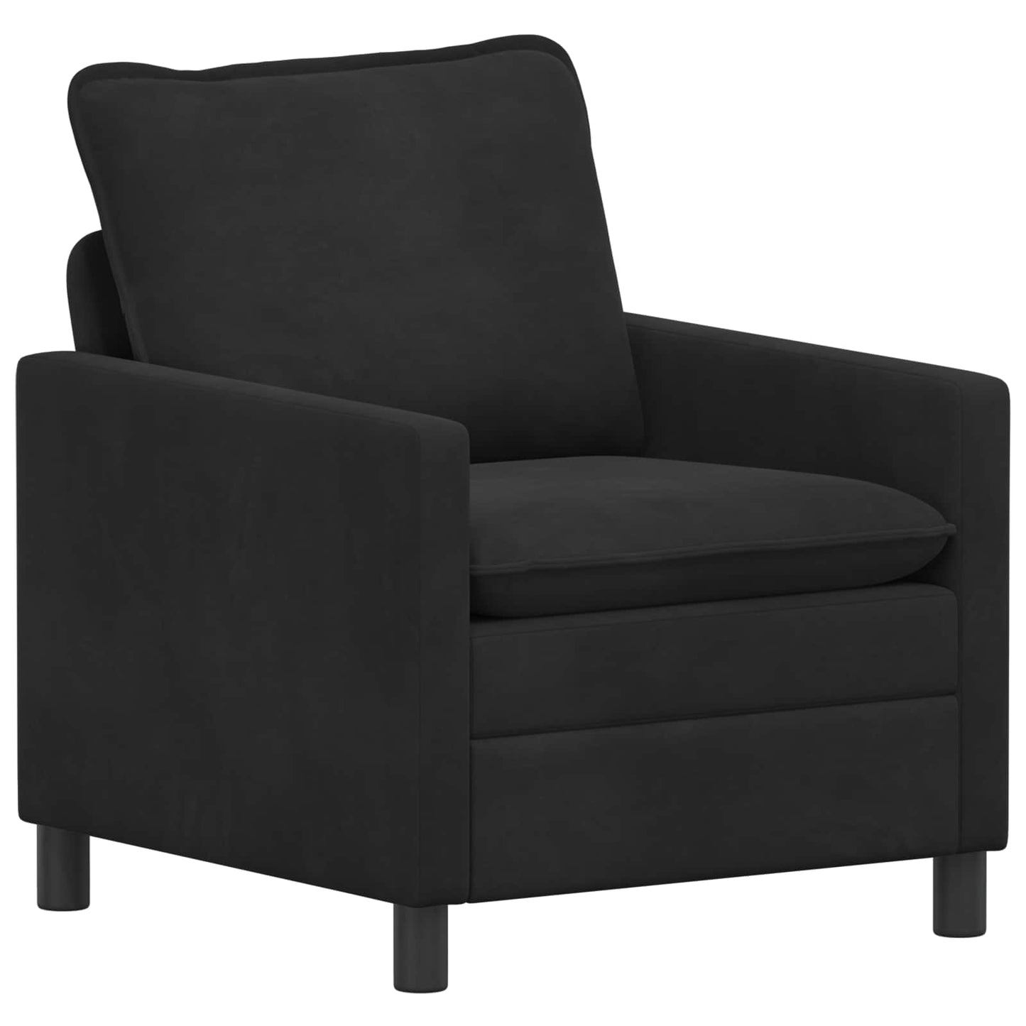 vidaXL Σετ Καναπέ 2 pcs Μαύρο Βελούδο