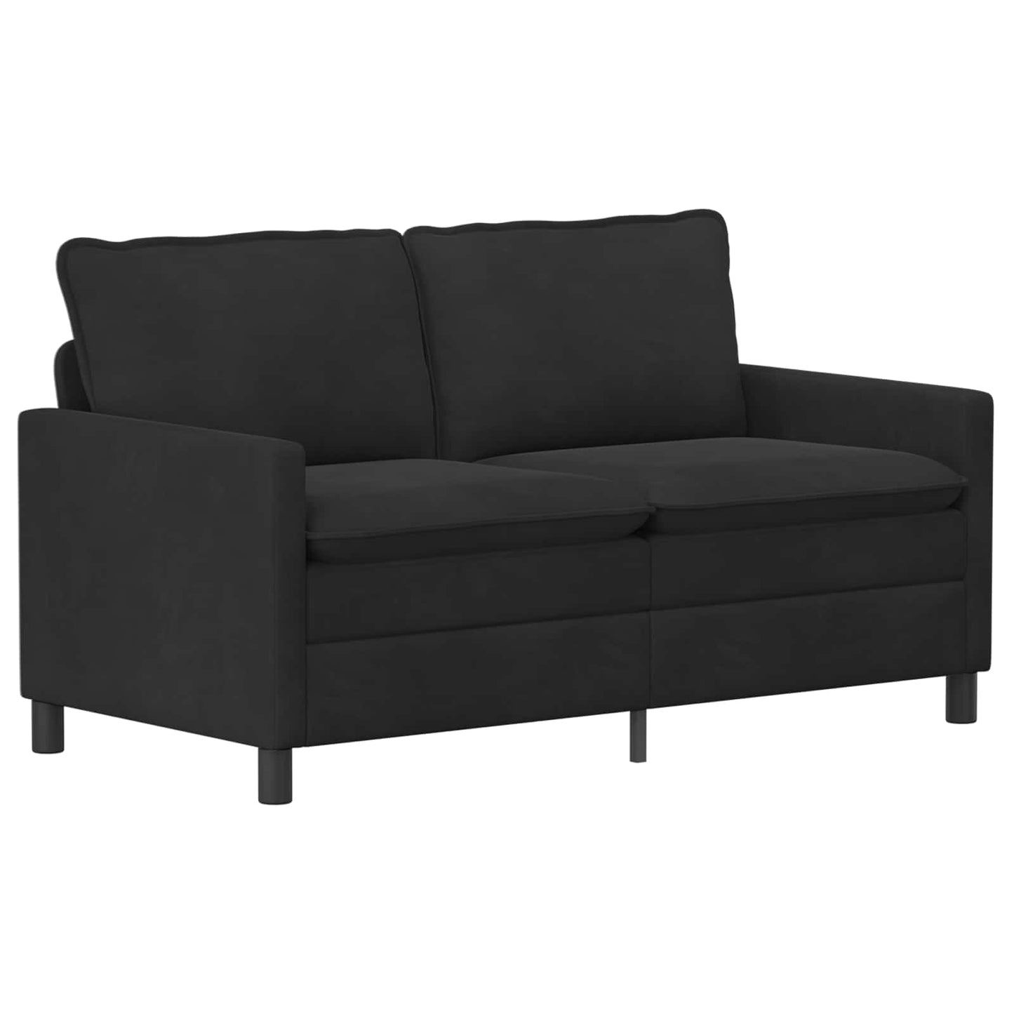 vidaXL Σετ Καναπέ 2 pcs Μαύρο Βελούδο