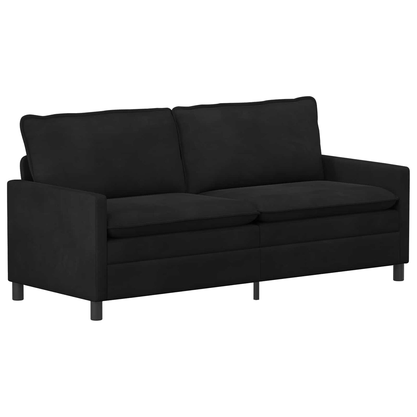 vidaXL Σετ Καναπέ 2 pcs Μαύρο Βελούδο