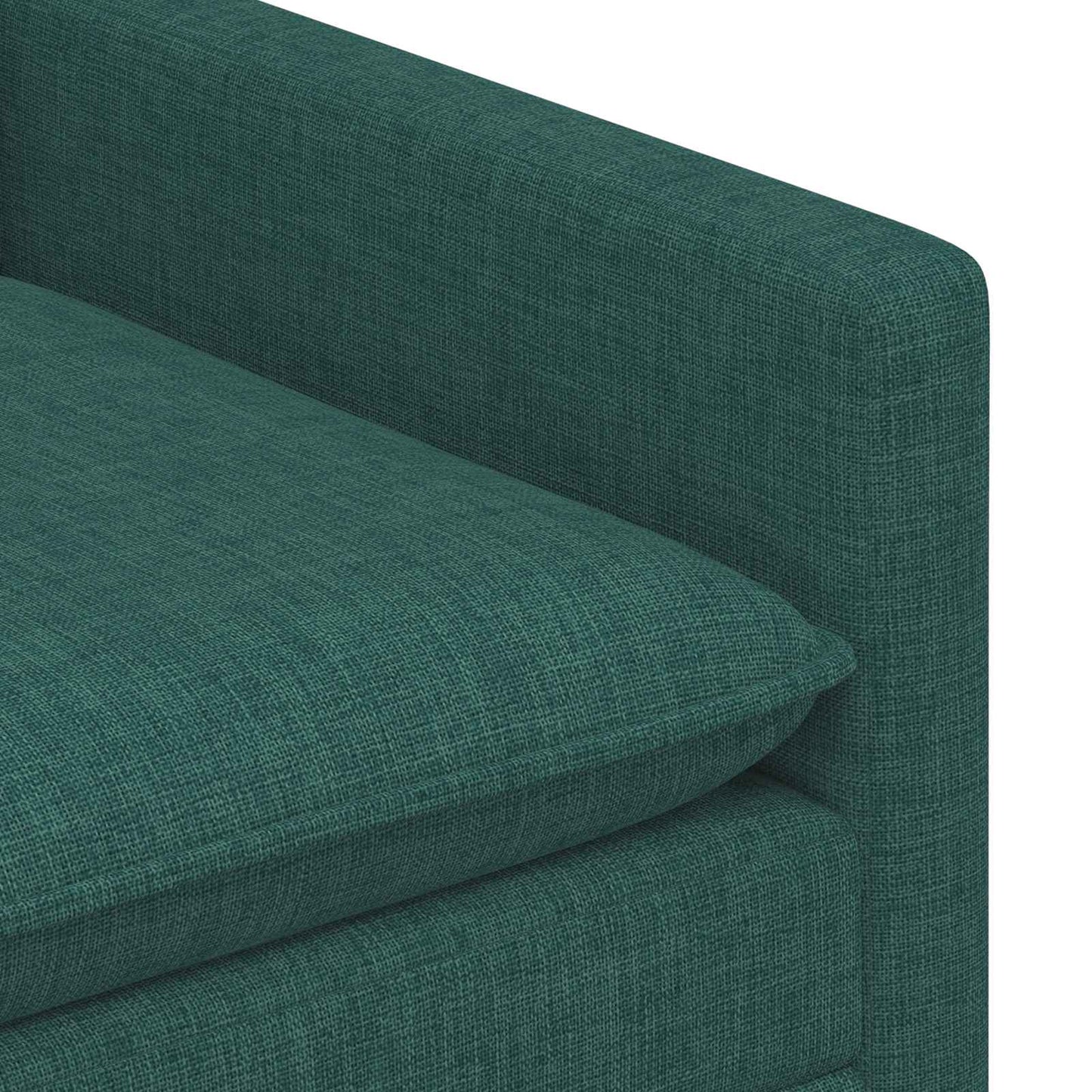 vidaXL Σετ Καναπέ 2 τμχ. Σκούρο Πράσινο Ύφασμα