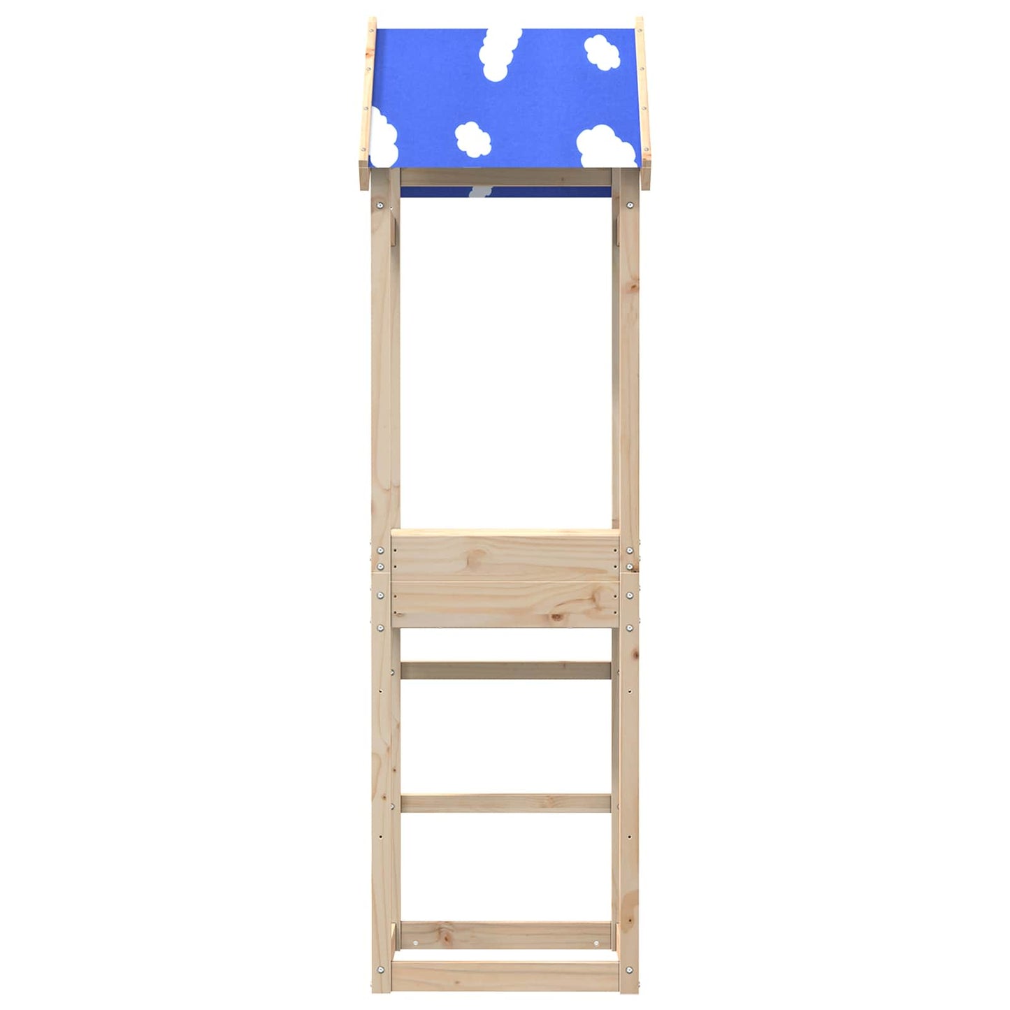 vidaXL Πύργος Παιχνιδιού Καφέ 52,5 x 46,5 x 195 εκ. Μασίφ Ξύλο Πεύκου