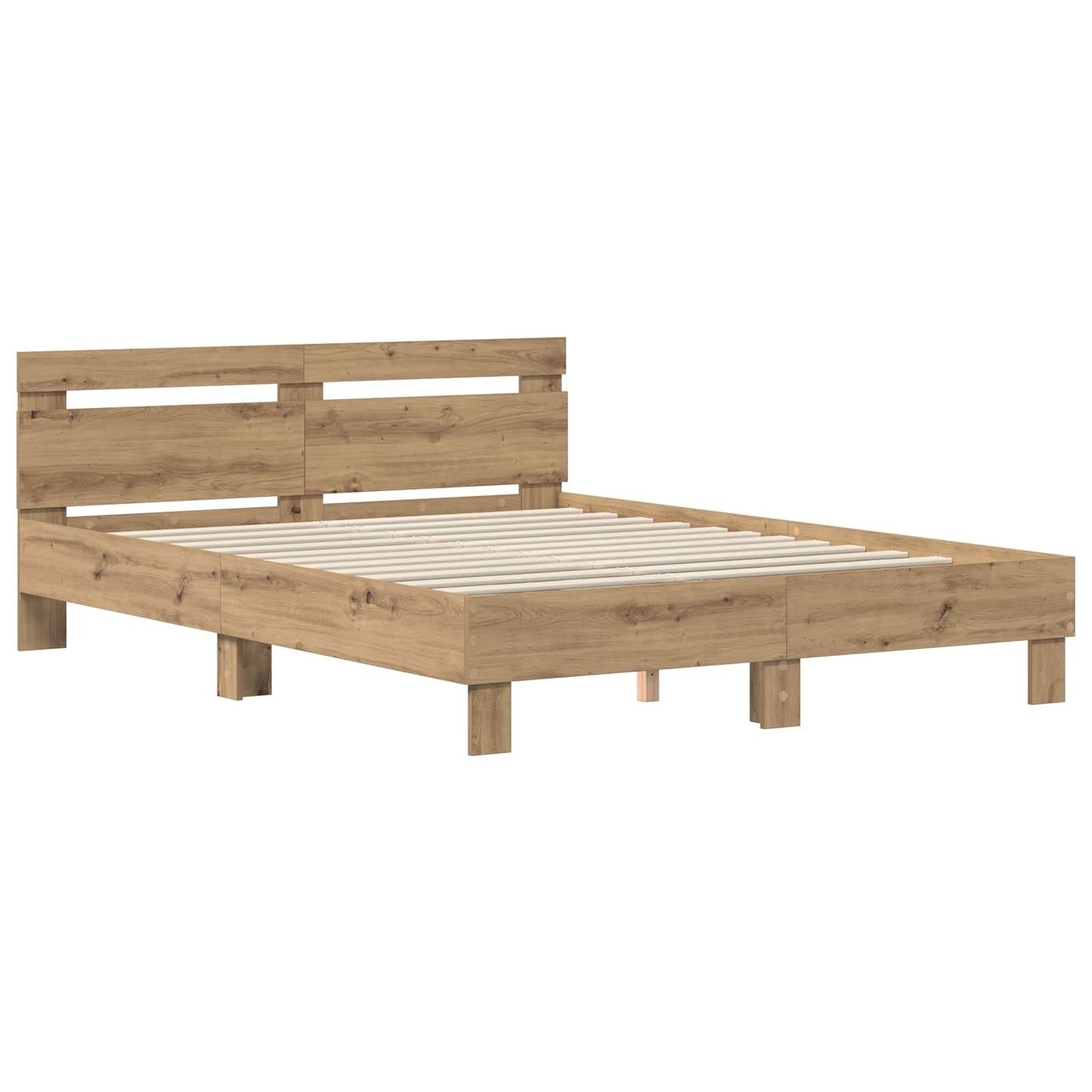 vidaXL Σκελετός Κρεβατιού Artisan Oak 120 x 200 cm Επεξεργασμένο ξύλο