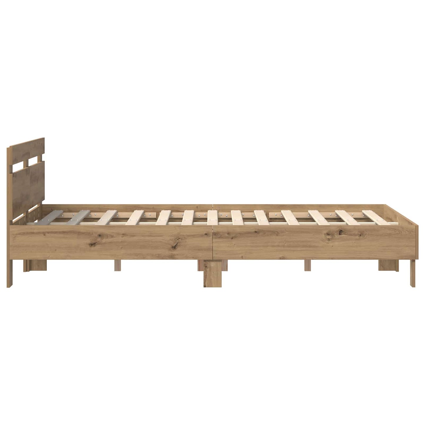 vidaXL Σκελετός Κρεβατιού Artisan Oak 120 x 200 cm Επεξεργασμένο ξύλο
