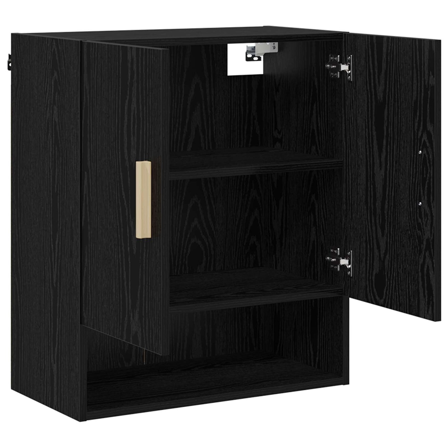 vidaXL Ντουλάπα Τοίχου 60 x 31 x 70 εκ Επεξεργασμένο Ξύλο Μαύρη Οξυά