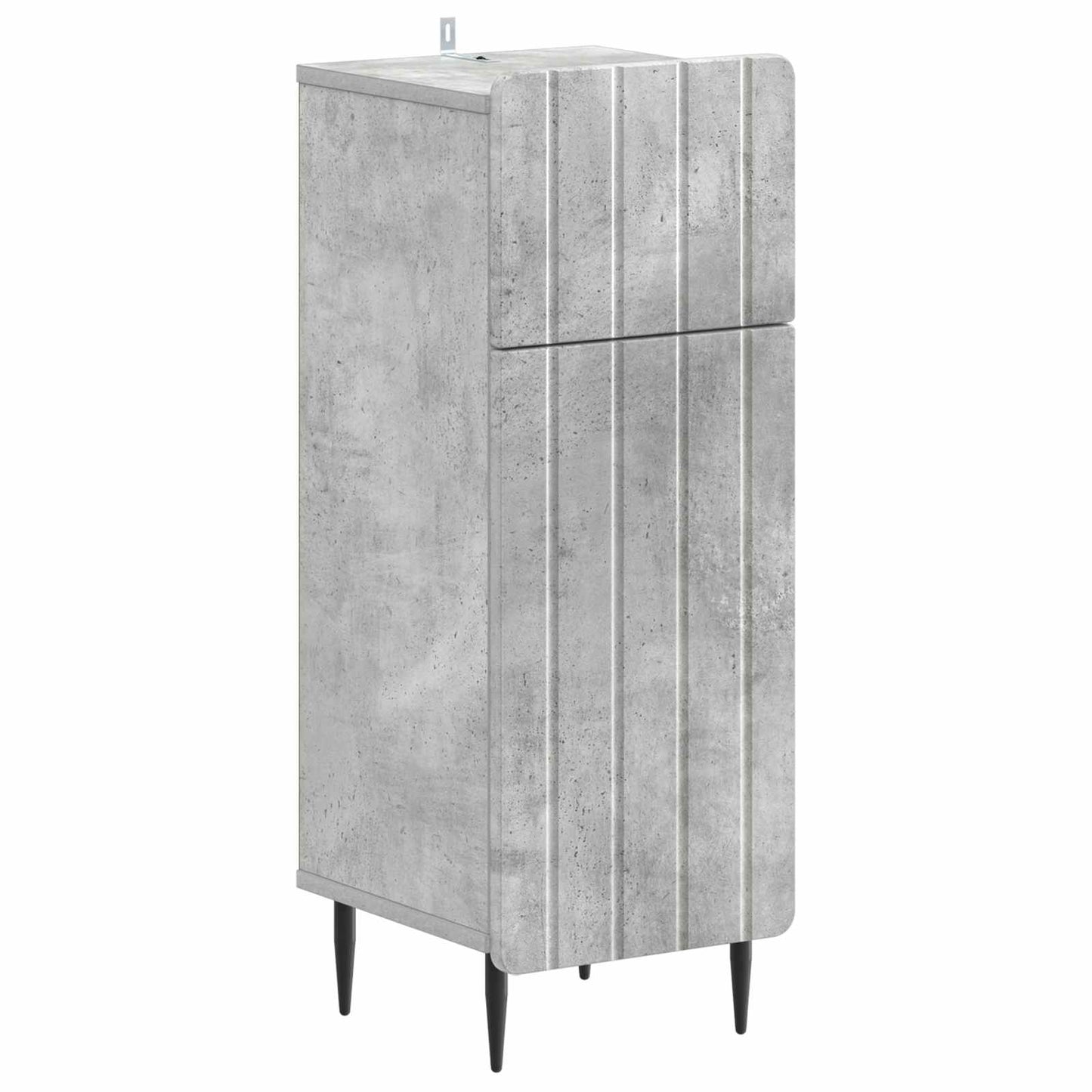vidaXL Σετ Ντουλαπιών Μπάνιου 2 Τεμαχίων ZWOLLE Γκρι Σκυροδέματος