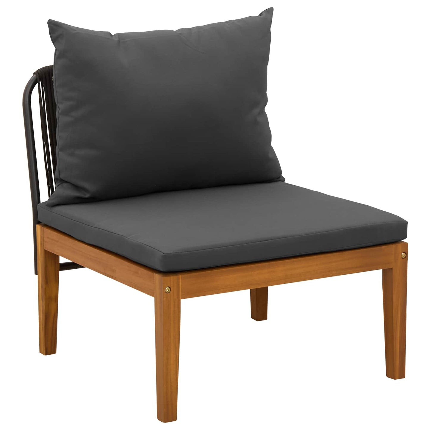 vidaXL 6 pcs Στερεό Acacia Ξύλο & Σχοινί Φυσικό