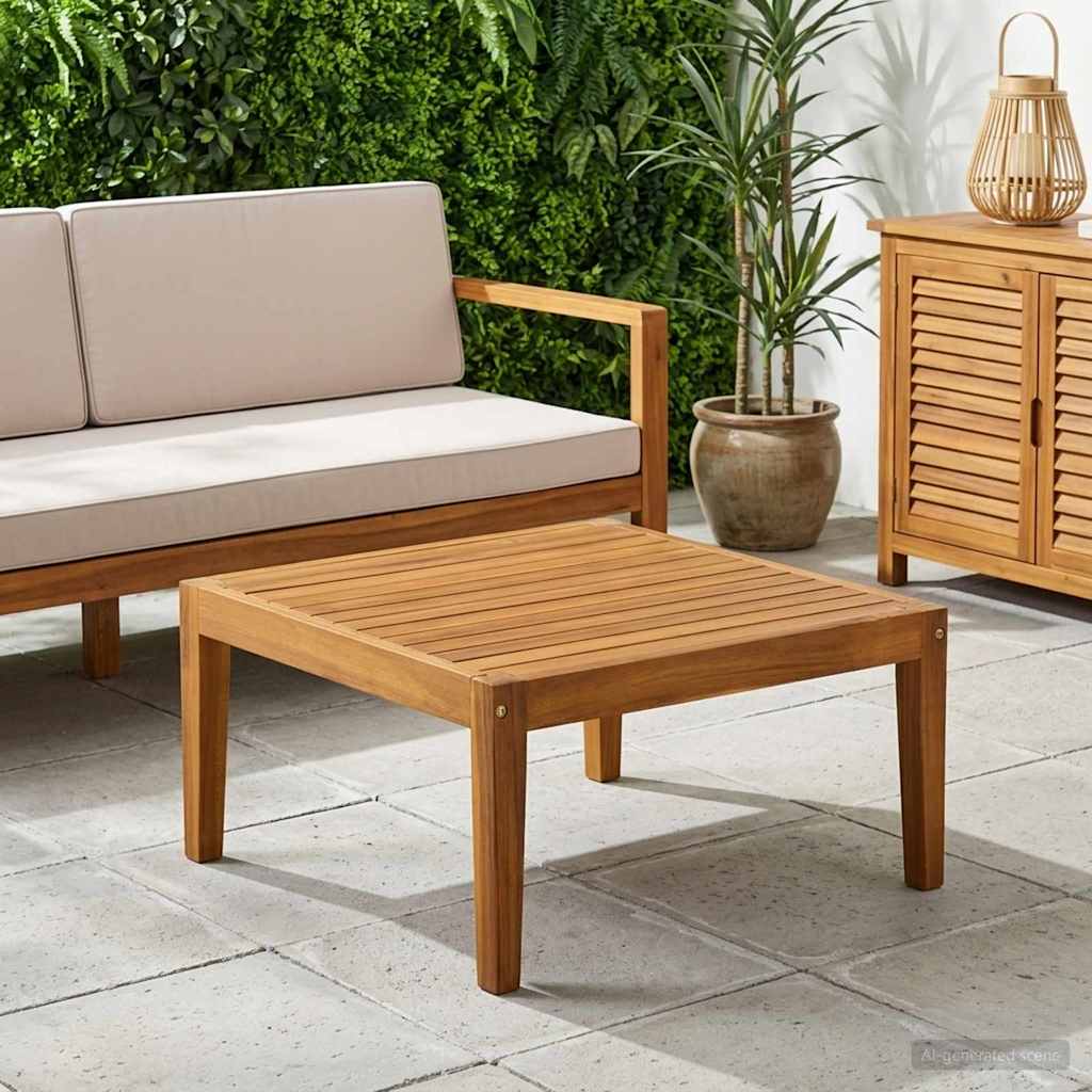 vidaXL τραπέζι Στερεό Ξύλο Ακακίας Φυσικό 60 x 60 x 30 cm