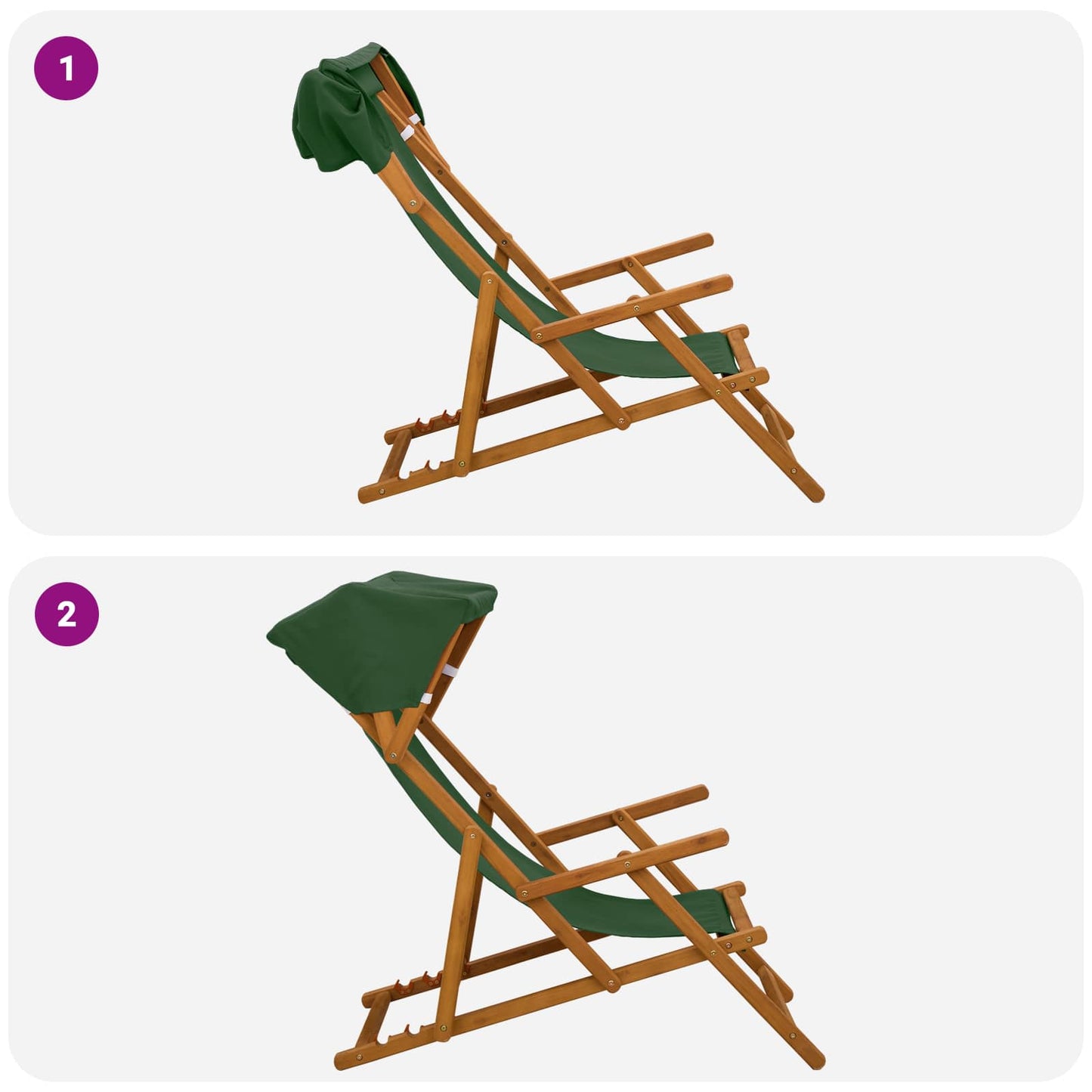 vidaXL Καρέκλα Ακτίνας 4 pcs 3 θέση Στερεό Ξύλο Ευκαλύπτου Πράσινο