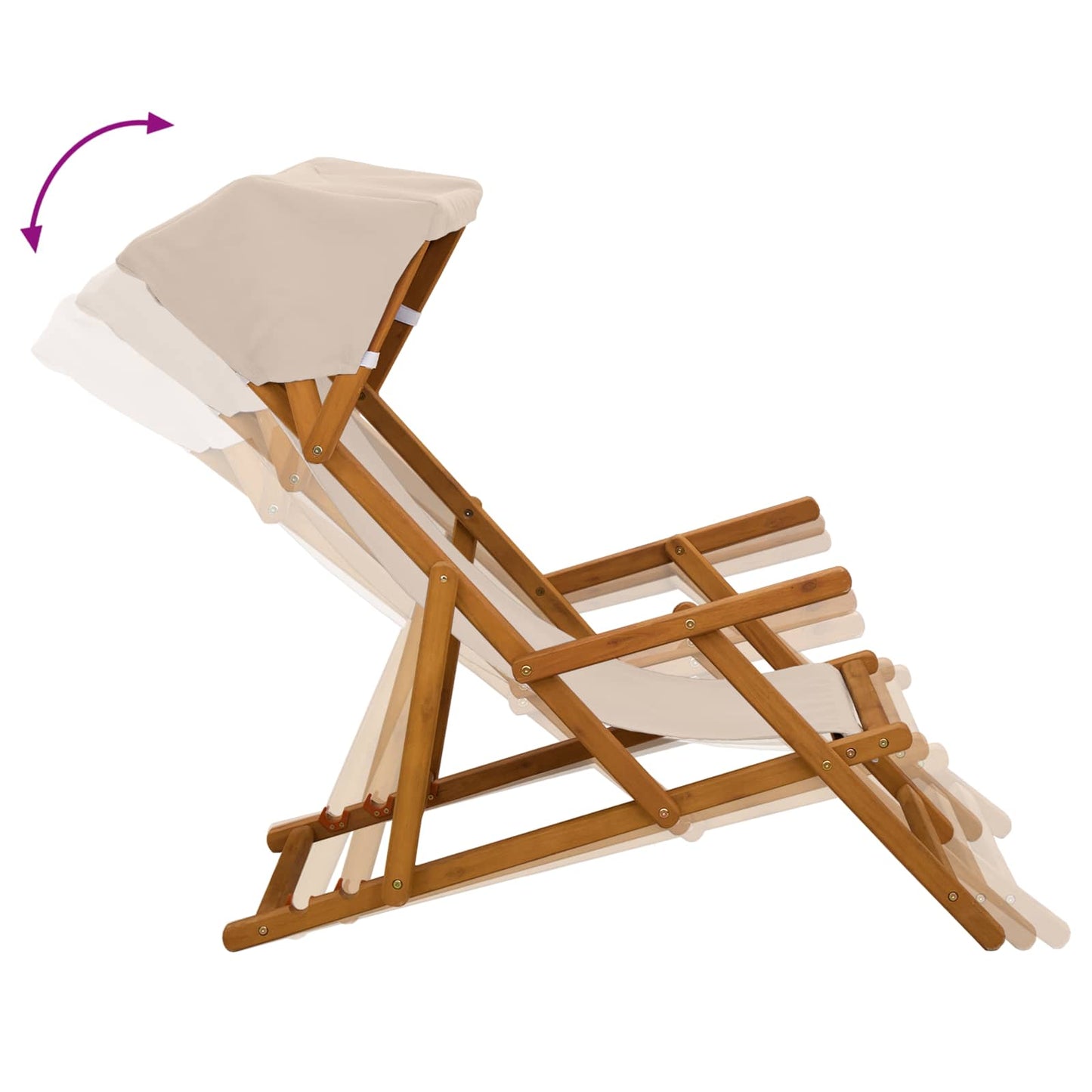 vidaXL Καρέκλα Ακτίνας 4 pcs 3 θέση Στερεό Ξύλο Ευκαλύπτου Μπεζ