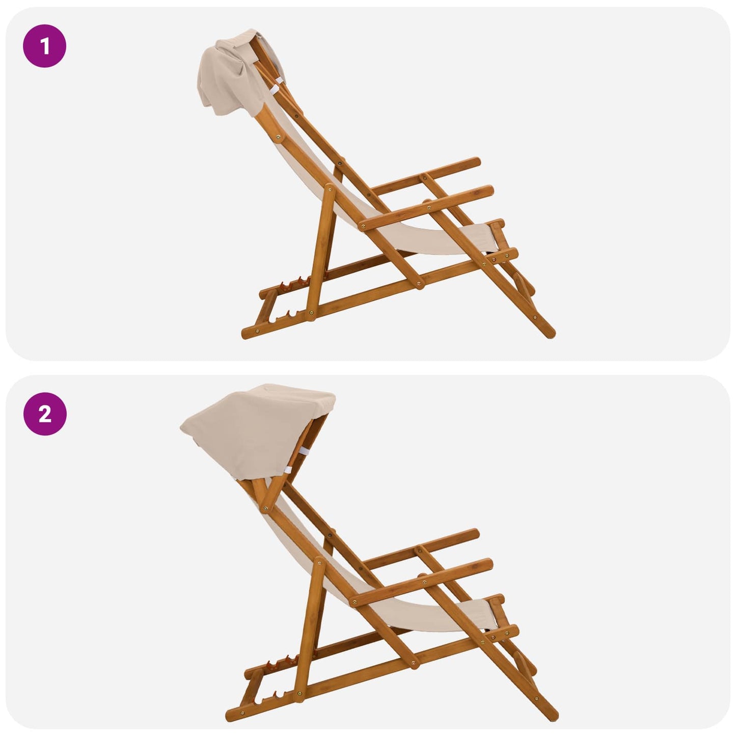 vidaXL Καρέκλα Ακτίνας 4 pcs 3 θέση Στερεό Ξύλο Ευκαλύπτου Μπεζ