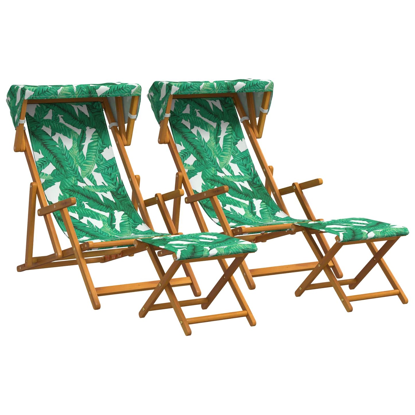 vidaXL Καρέκλα Ακτίνας 4 pcs 3 θέση Στερεό Ξύλο Ευκαλύπτου