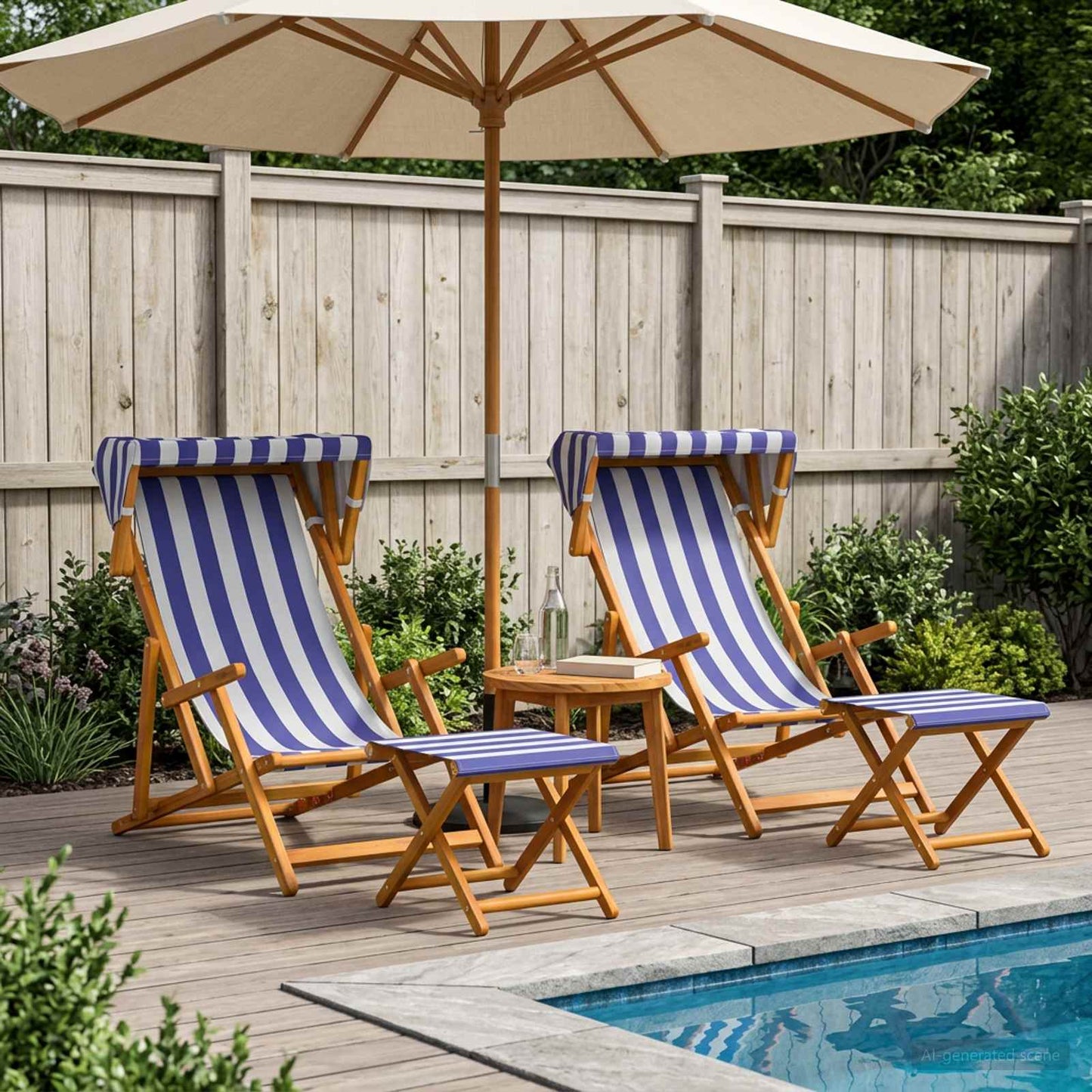 vidaXL Καρέκλα Ακτίνας 4 pcs 3 θέση Στερεό Ξύλο Ευκαλύπτου