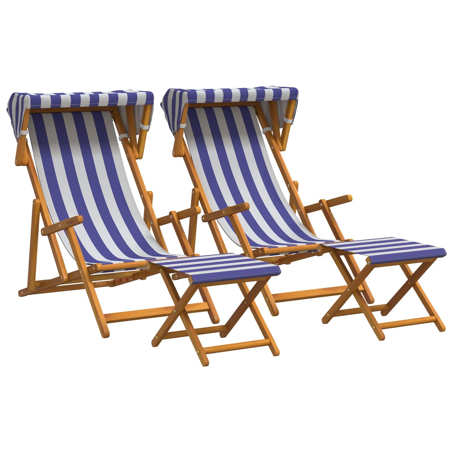vidaXL Καρέκλα Ακτίνας 4 pcs 3 θέση Στερεό Ξύλο Ευκαλύπτου