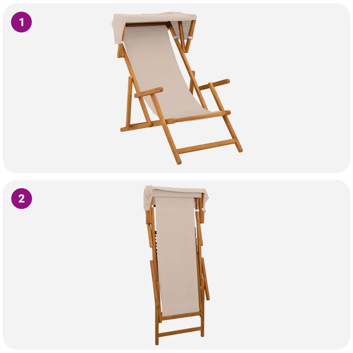 vidaXL Καρέκλα Ακτίνας 2 pcs 3 θέση Στερεό Ξύλο Ευκαλύπτου Μπεζ