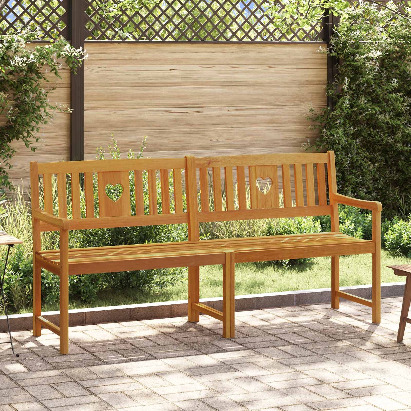 vidaXL Εξωτερικός πάγκος Φυσικό 180 x 55,5 x 90 cm Στερεό Ξύλο Ακακίας