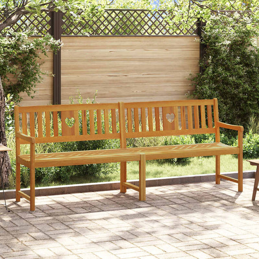 vidaXL Εξωτερικός πάγκος Φυσικό 220 x 55,5 x 90 εκ.