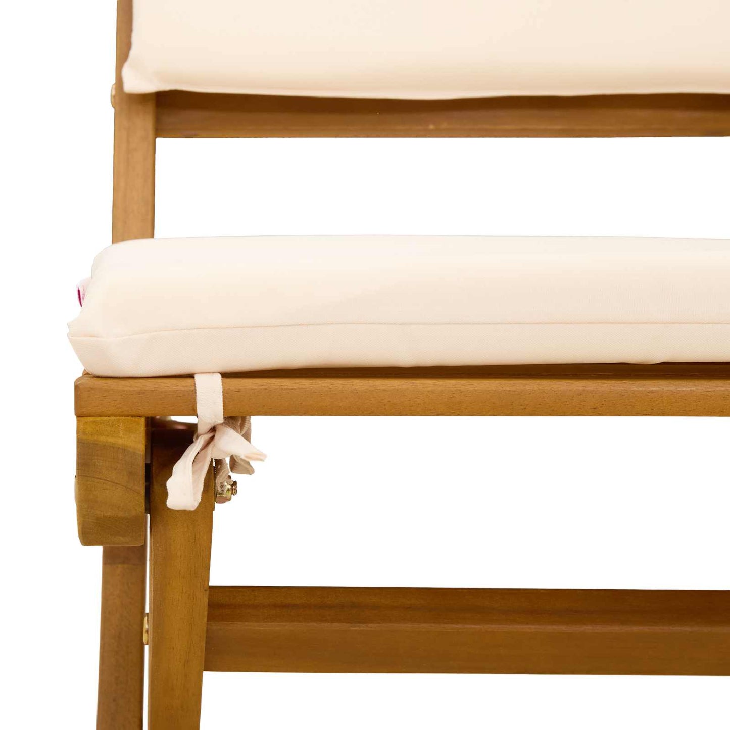 vidaXL Καρέκλες εξωτερικής βεράντας 2 pcs Λευκό κρεμ