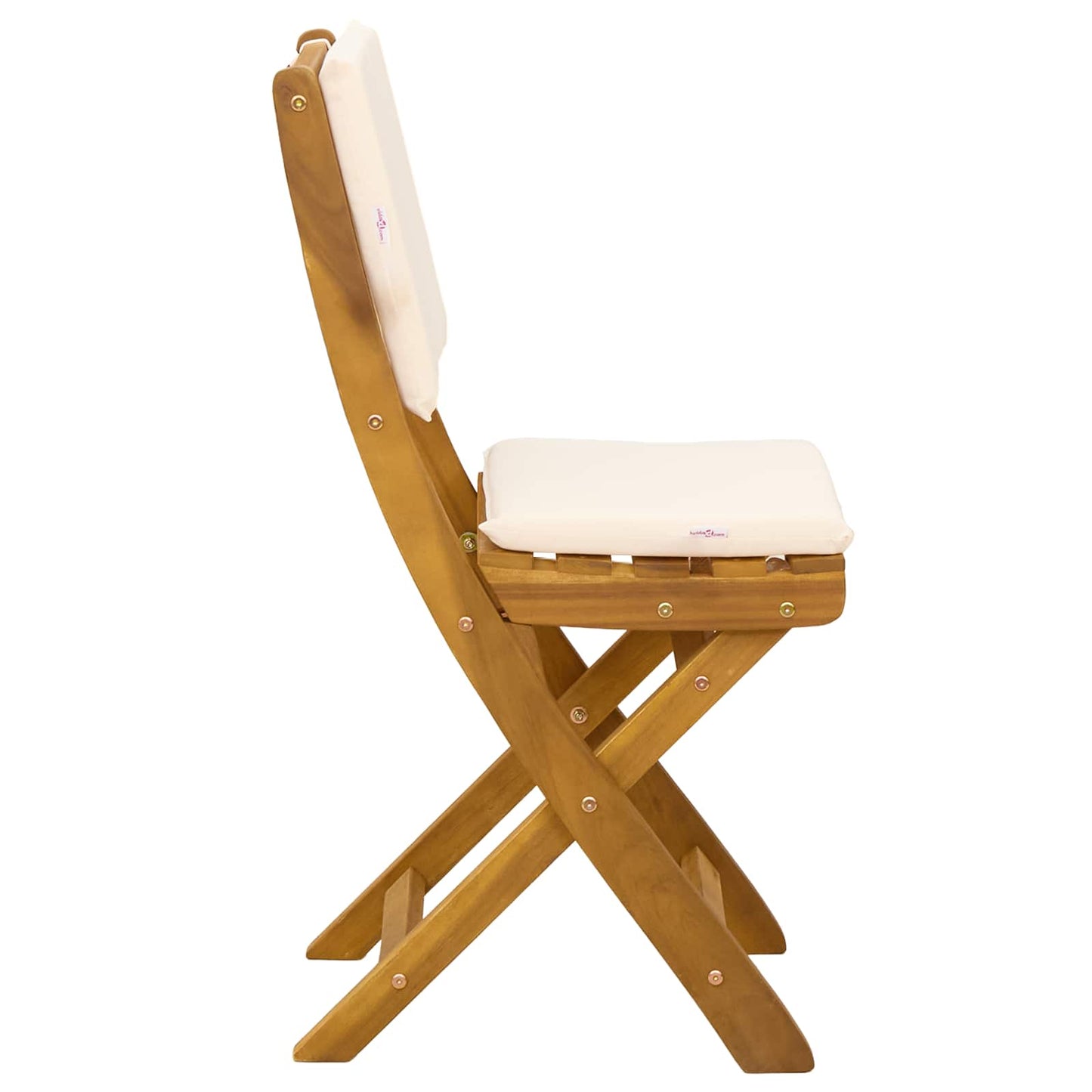 vidaXL Καρέκλες εξωτερικής βεράντας 2 pcs Λευκό κρεμ