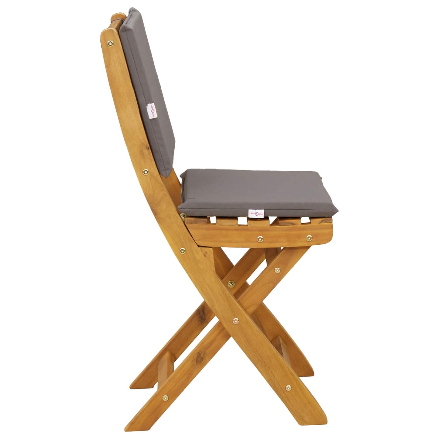 vidaXL Καρέκλες εξωτερικής βεράντας 2 pcs Σκούρο Γκρι
