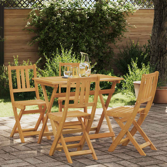 vidaXL Καρέκλες εξωτερικής βεράντας 4 pcs Φυσικό 40 x 42 x 85 εκ