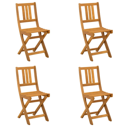 vidaXL Καρέκλες εξωτερικής βεράντας 4 pcs Φυσικό 40 x 42 x 85 εκ