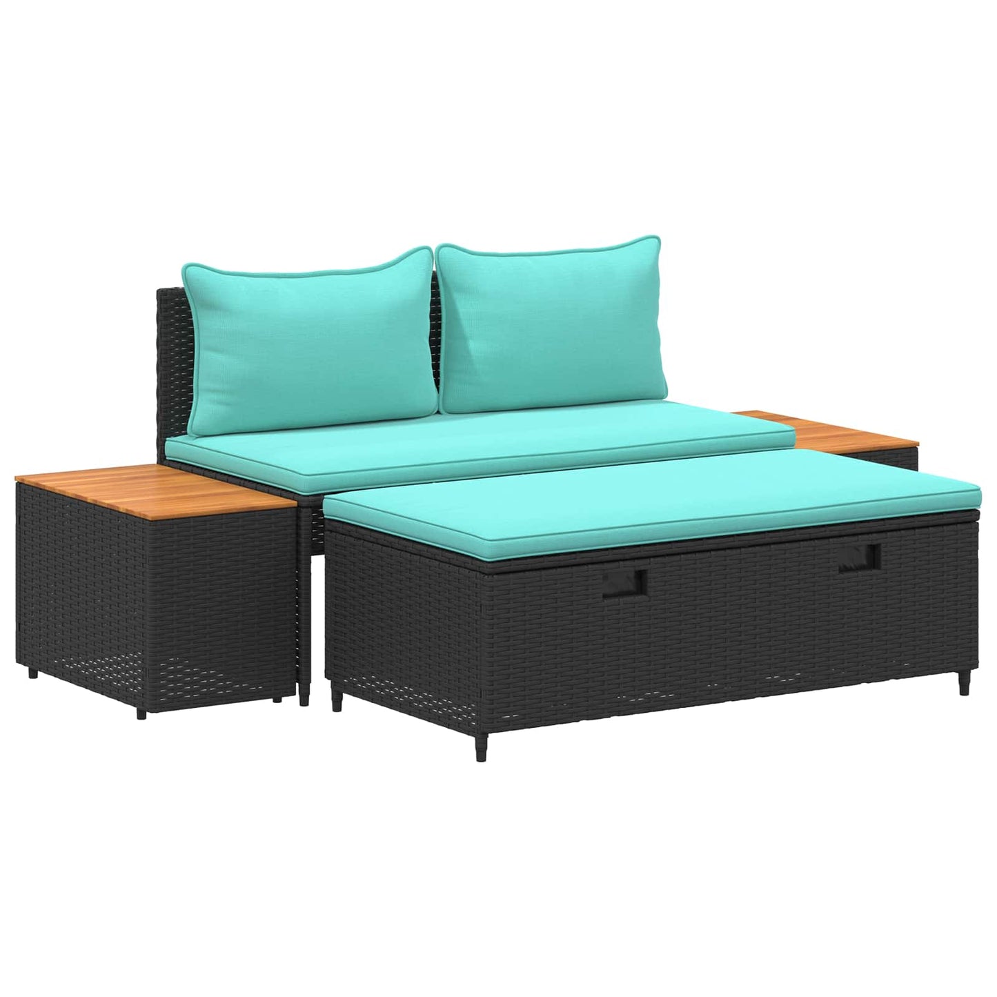 vidaXL Σειρά Καναπέ Εξωτερικού 4 -Seater 4 pcs 55 x 30 x 39 εκ