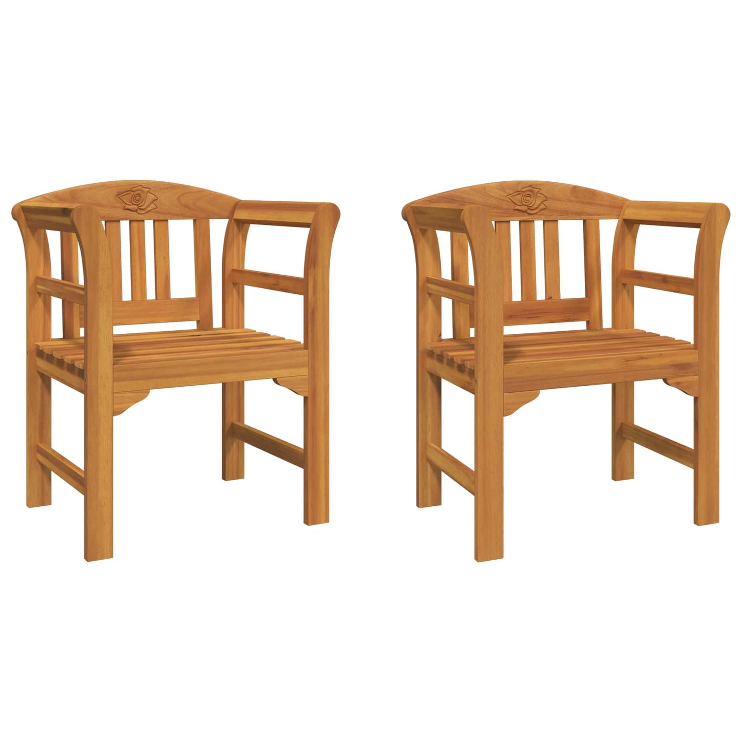 vidaXL παγκάκι Φυσικό λάδι φινιρίσματος 68,5 x 46 x 82,5 εκ