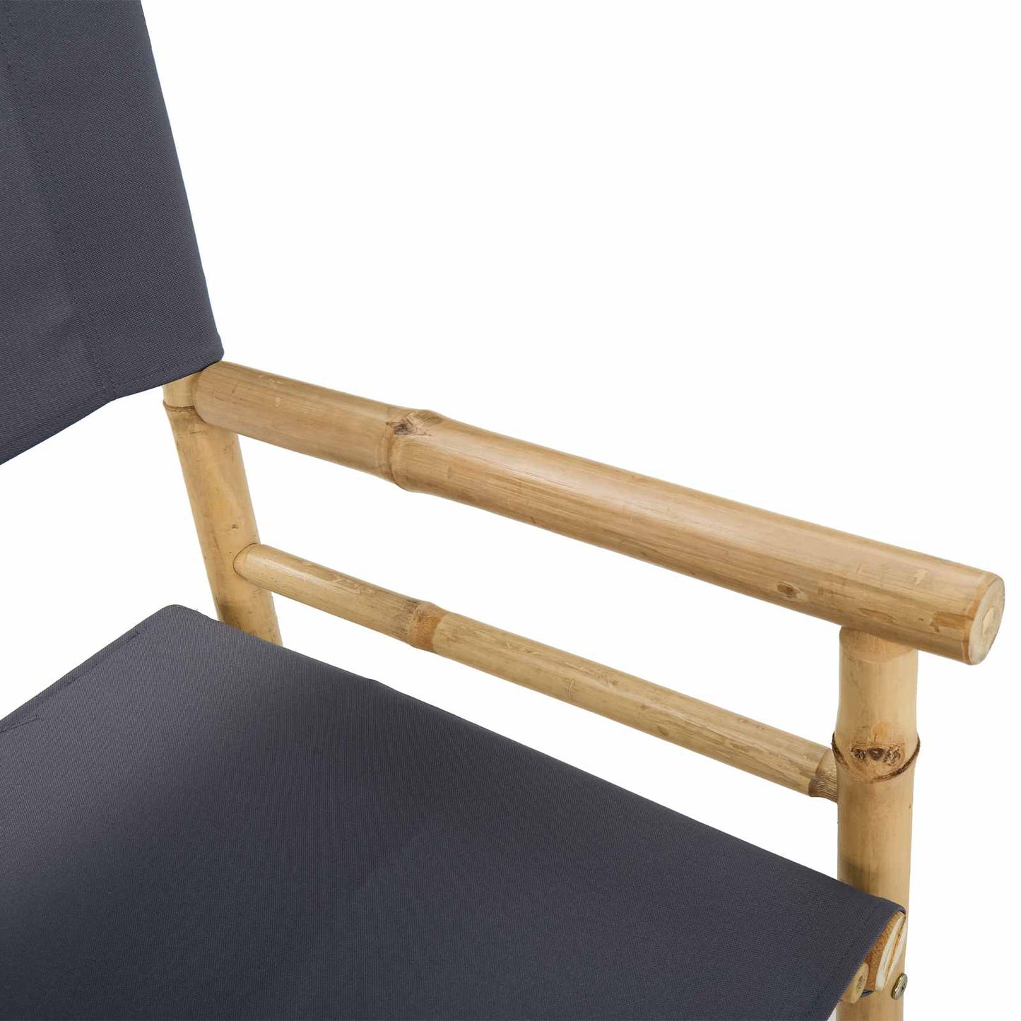 vidaXL Αναδιπλούμενη καρέκλα διευθυντή 2 pcs Φυσικό Μπαμπού