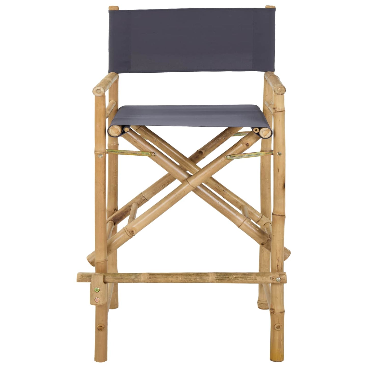 vidaXL Αναδιπλούμενη καρέκλα διευθυντή 2 pcs Φυσικό Μπαμπού