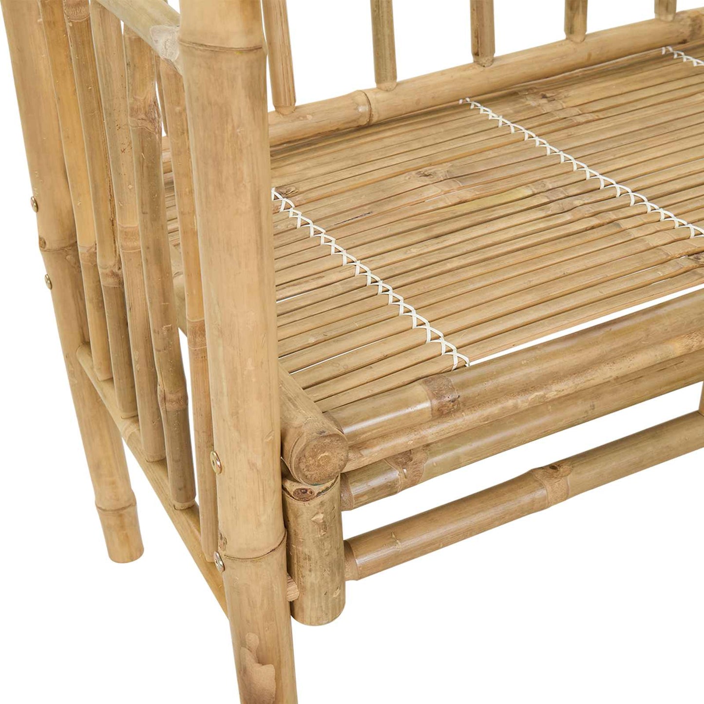 vidaXL Κήπος Καμάρα με Παγκάκι Φυσικό 115 x 50 x 205 εκ. Μπαμπού
