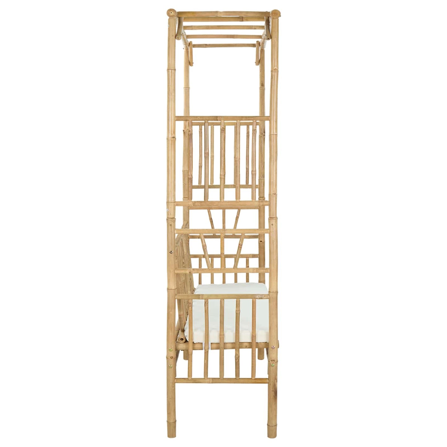 vidaXL Κήπος Καμάρα με Παγκάκι Φυσικό 115 x 50 x 205 εκ. Μπαμπού